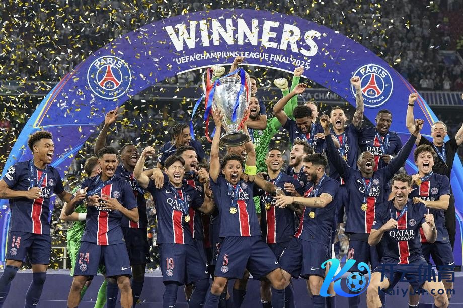 [图]19岁杜埃2射1传 巴黎5-0国米首度加冕欧冠冠军