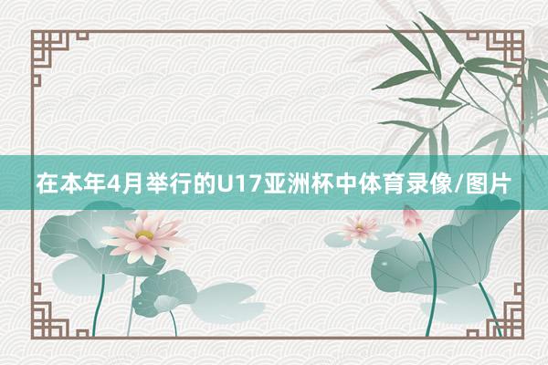 在本年4月举行的U17亚洲杯中体育录像/图片