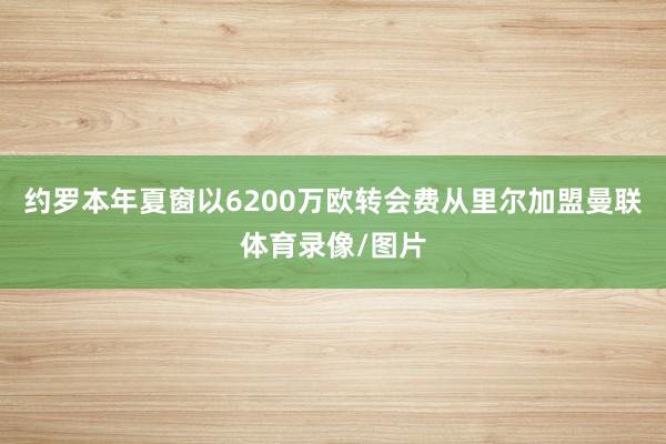 约罗本年夏窗以6200万欧转会费从里尔加盟曼联体育录像/图片