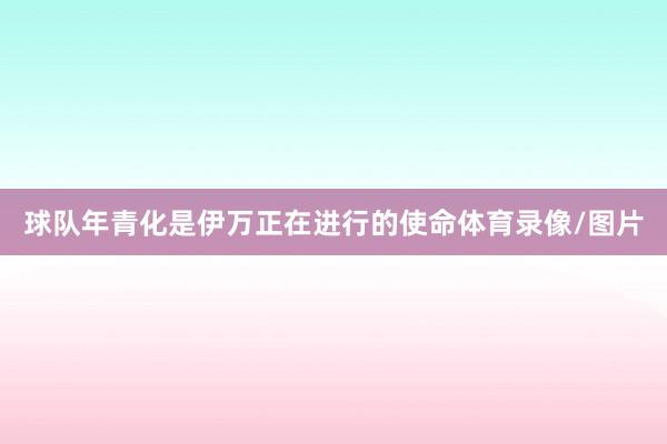 球队年青化是伊万正在进行的使命体育录像/图片