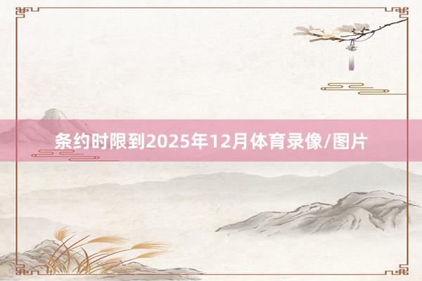 条约时限到2025年12月体育录像/图片