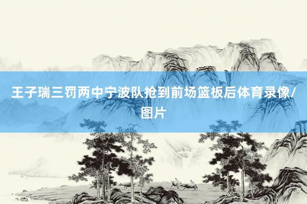 王子瑞三罚两中宁波队抢到前场篮板后体育录像/图片